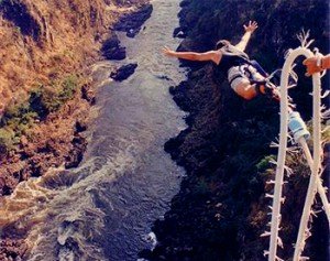 Image of bungee jumper