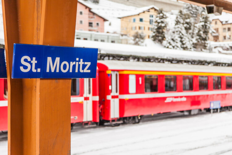 St.,Moritz Train Station, Switzerland