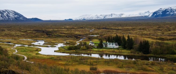 Þingvellir National Park was founded by law in 1930 national park valley