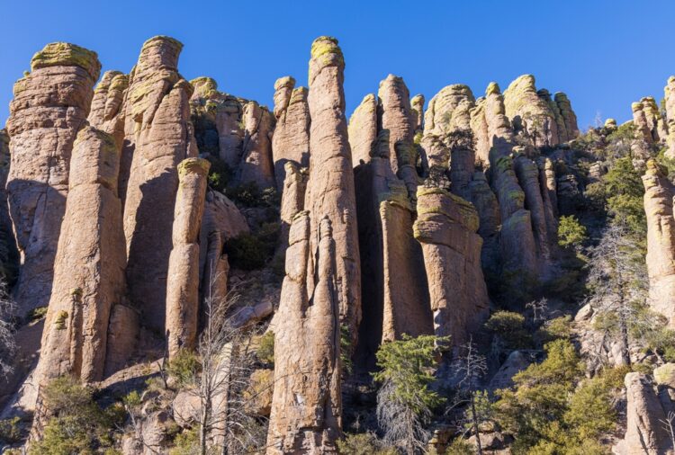 Chiricahua National Monument landscape with balancing rocks and hoodoos