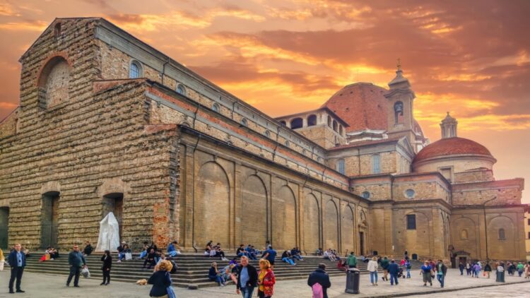 The Basilica di San Lorenzo (Basilica of St Lawrence) , Florence, Italy