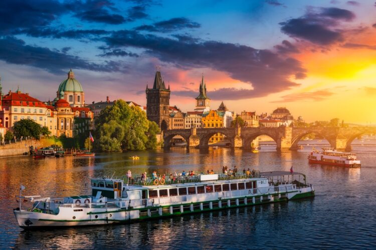 A river boat in the Czech Republic