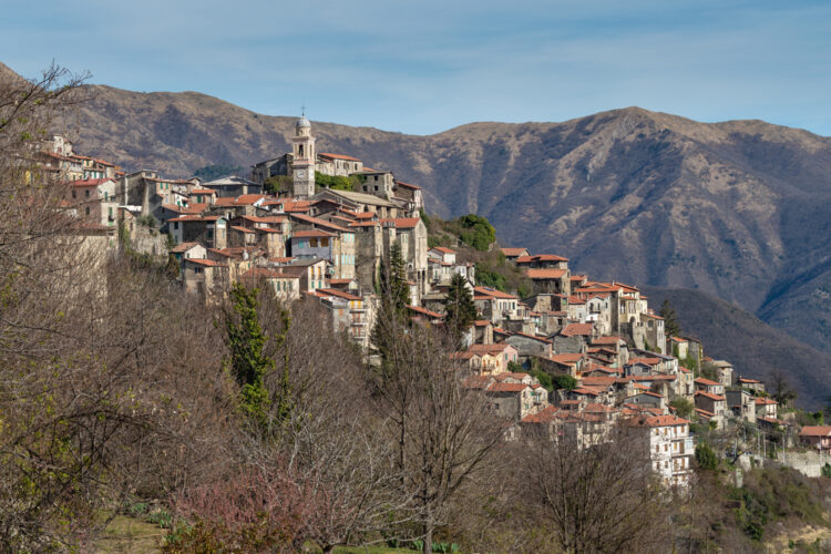 Triora village perched on a hillside