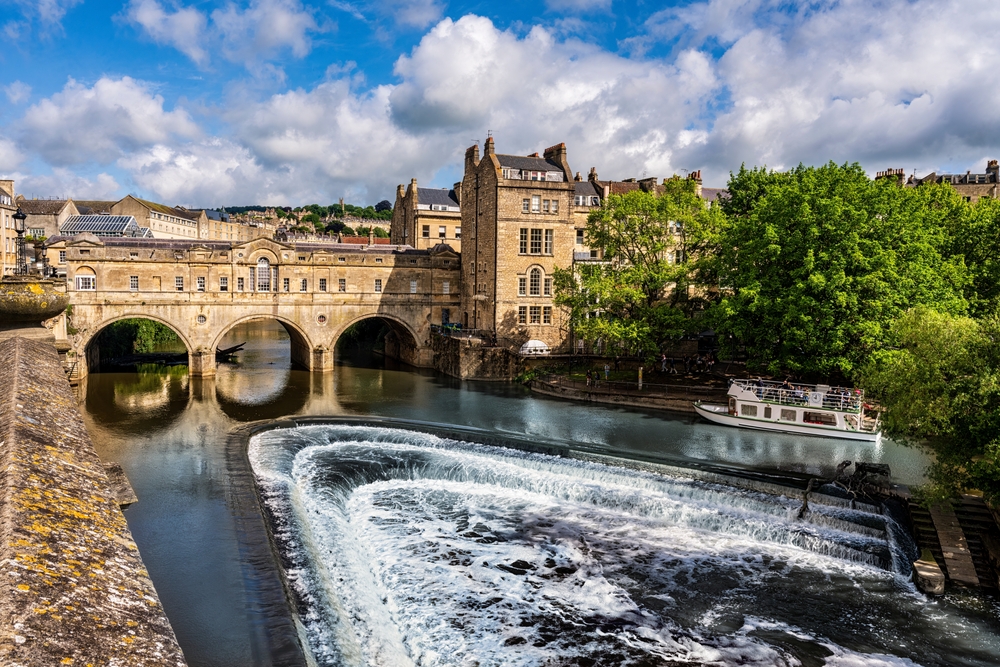 Pulteney Bridge as viewed from the Parade Gardens, Bath