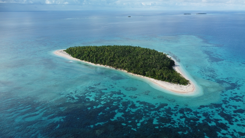 One of the coral islet in Tuvalu called Tepuka