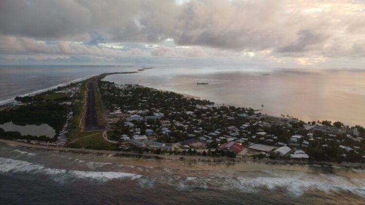 Airstrip in the capital of Tuvalu