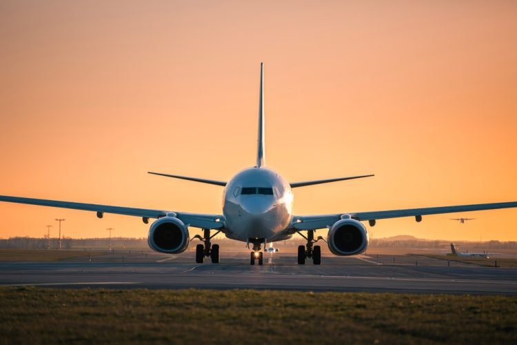 Passenger Jet Landing