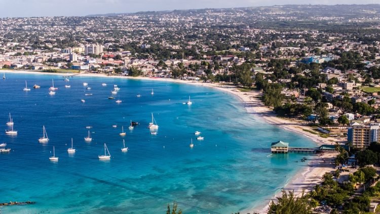 Highlights of Bridgetown, Barbados Bay Area of Carlisle Bay at Bridgetown,
