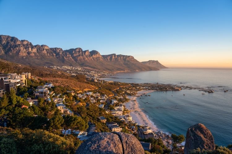 Cape Town For First Timers The Rock viewpoint in Cape Town over Camps bay, view over Camps Bay, Cape Town,