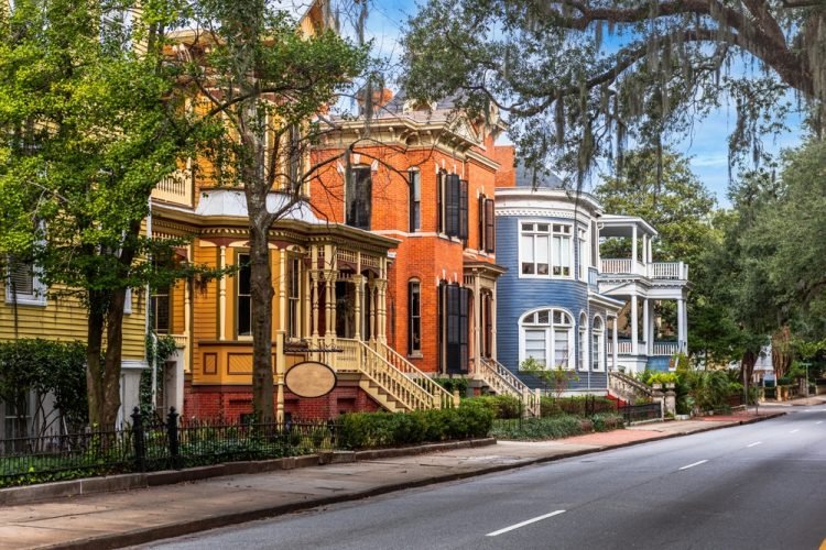 A Perfect Slow Day in Savannah Whitaker Street.