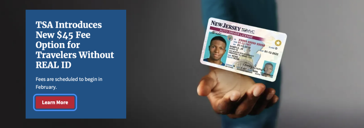 TSA Rolls out $45 Fee for Fliers without RealID