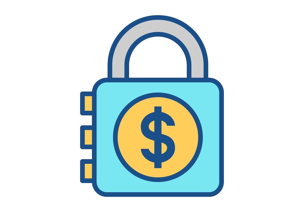 12 Smart Steps Every Traveler Should Take Before Leaving Home lock with a dollar sign on it
