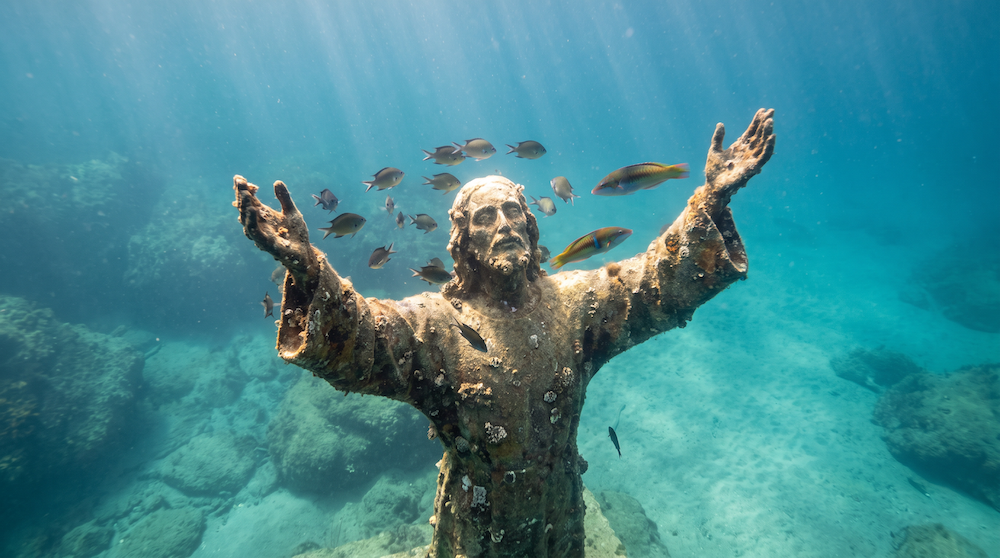 Christ of the Abyss at San Fruttuoso, Liguria
