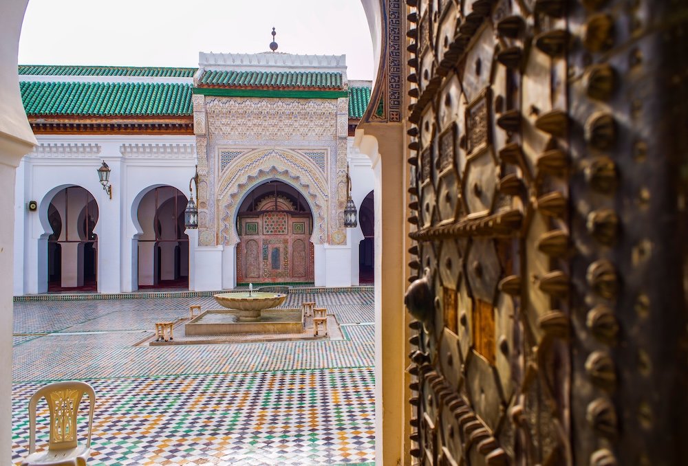 Entrance of the University al-Qarawiyyin or al-Karaouine