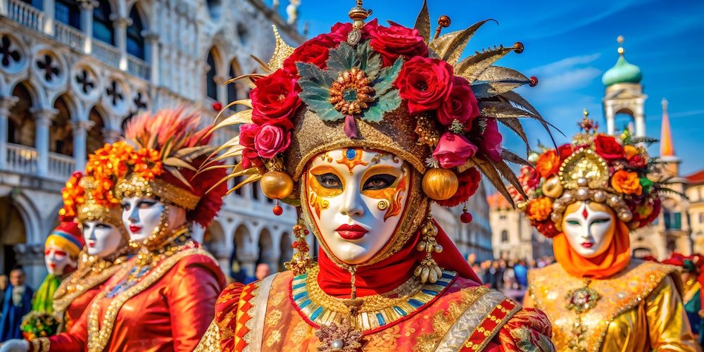 Venetian Carnival masks