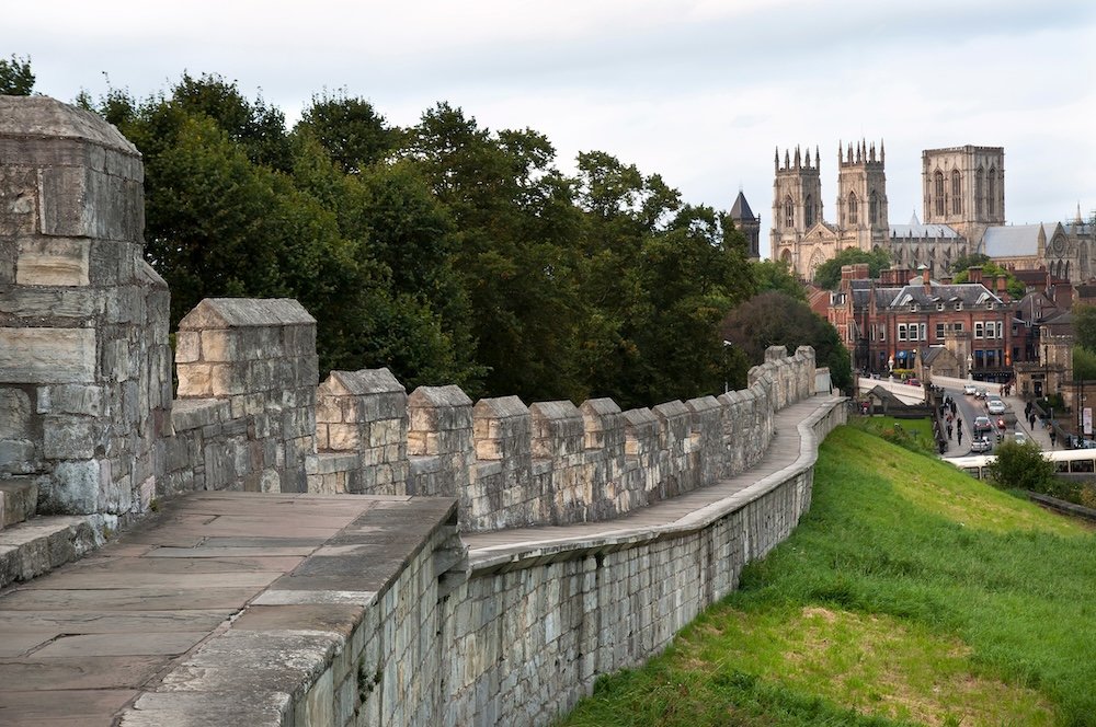 York Minster seen from the city walls