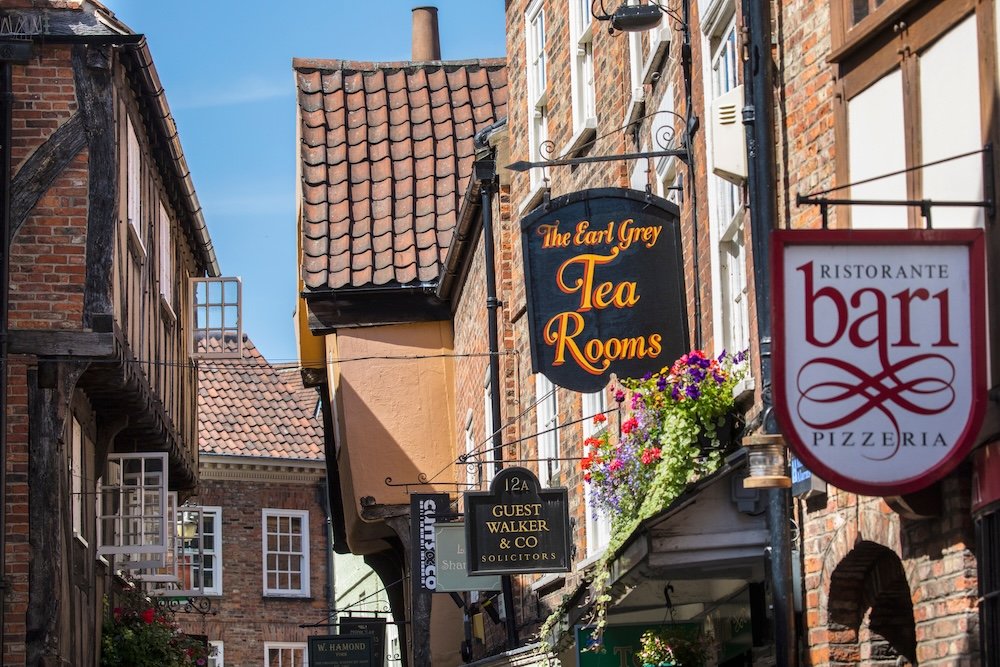 Shops and restaurants on The Shambles