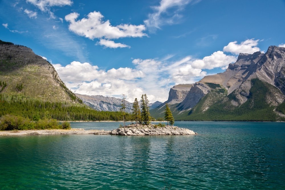 Lake Minnewanka in Banff National Park