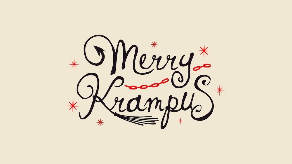 Merry Krampus Greeting Card