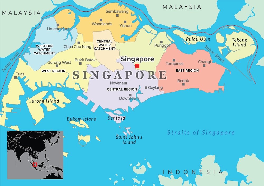 Map of Singapore