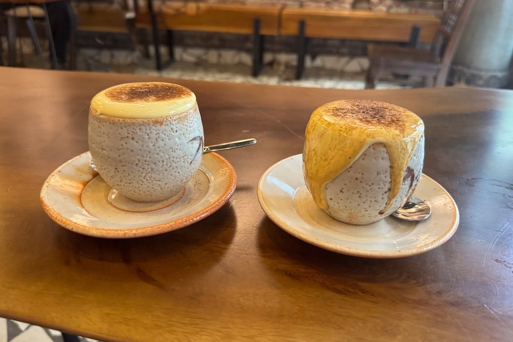 Egg Coffee on Street of Hanoi Old Quarters Vietnam